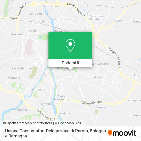 Mappa Unione Consumatori-Delegazione di Parma