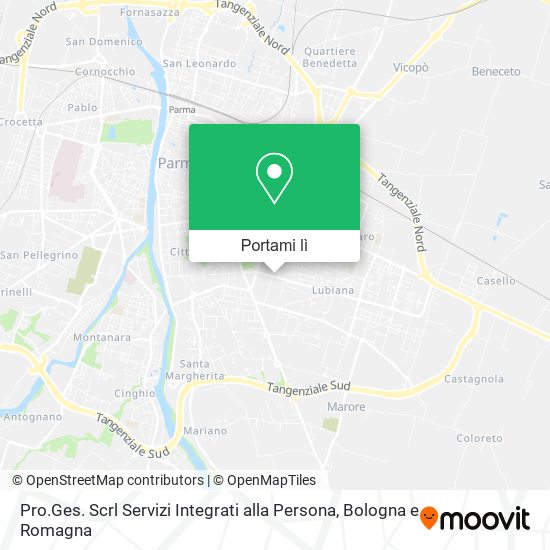 Mappa Pro.Ges. Scrl Servizi Integrati alla Persona