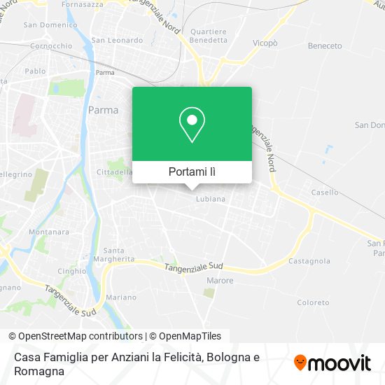 Mappa Casa Famiglia per Anziani la Felicità