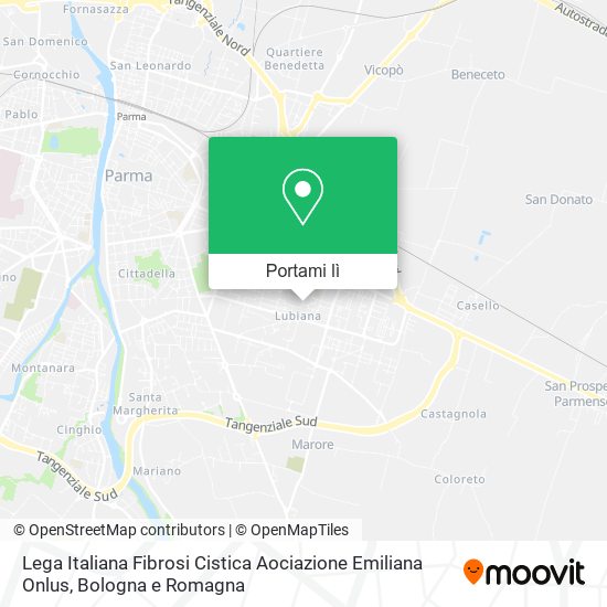 Mappa Lega Italiana Fibrosi Cistica Aociazione Emiliana Onlus