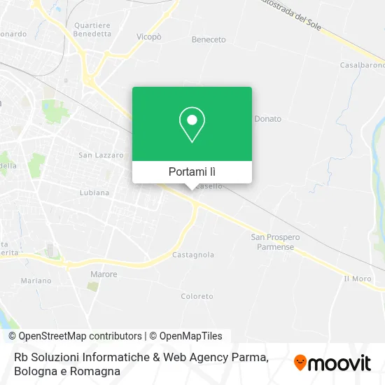 Mappa Rb Soluzioni Informatiche & Web Agency Parma