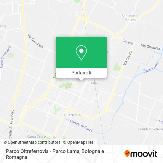 Mappa Parco Oltreferrovia - Parco Lama