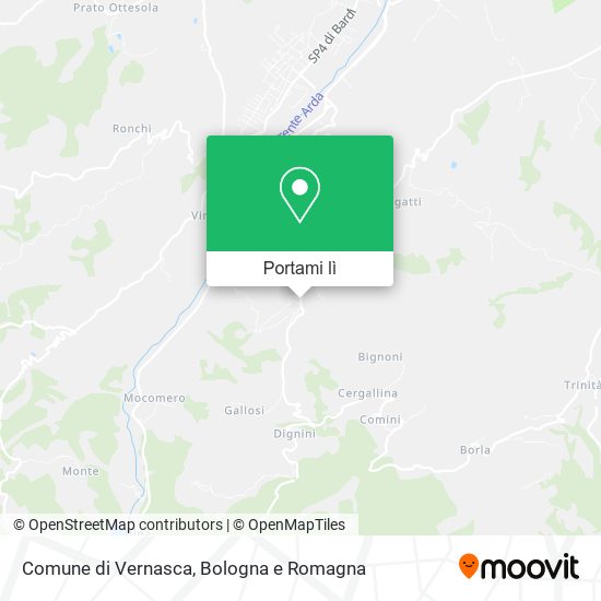 Mappa Comune di Vernasca
