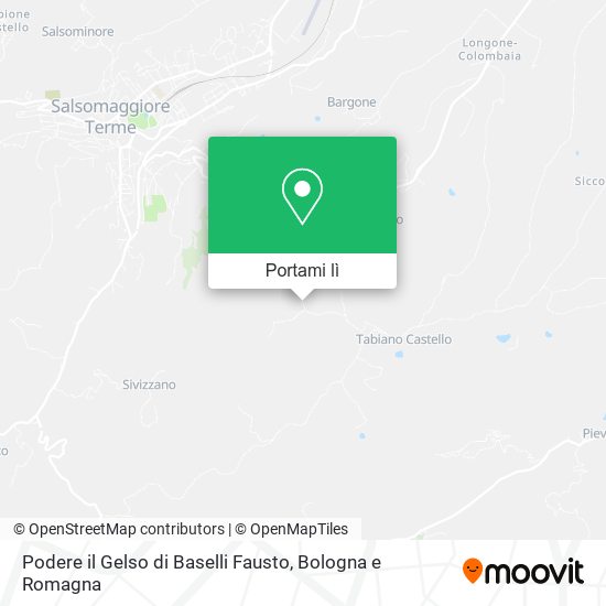 Mappa Podere il Gelso di Baselli Fausto