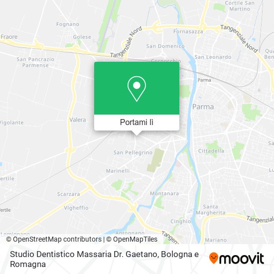 Mappa Studio Dentistico Massaria Dr. Gaetano