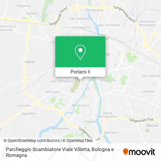 Mappa Parcheggio Scambiatore Viale Villetta