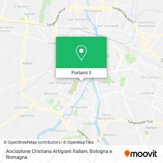 Mappa Aociazione Cristiana Artigiani Italiani