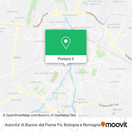 Mappa Autorita' di Bacino del Fiume Po