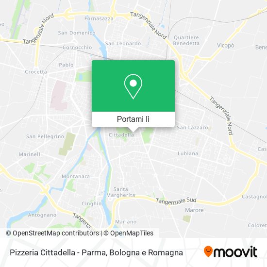 Mappa Pizzeria Cittadella - Parma