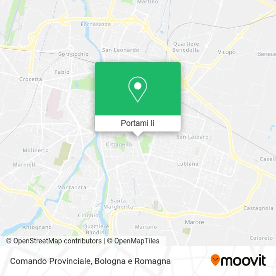 Mappa Comando Provinciale