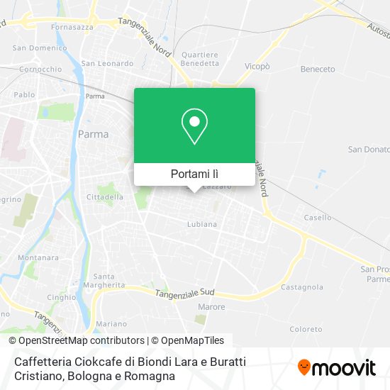 Mappa Caffetteria Ciokcafe di Biondi Lara e Buratti Cristiano