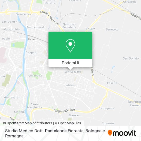 Mappa Studio Medico Dott. Pantaleone Fioresta