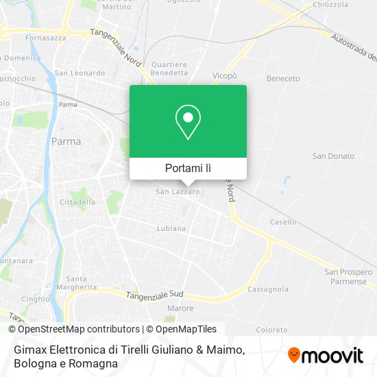 Mappa Gimax Elettronica di Tirelli Giuliano & Maimo