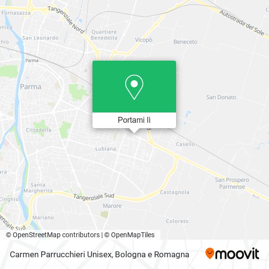 Mappa Carmen Parrucchieri Unisex