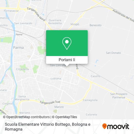 Mappa Scuola Elementare Vittorio Bottego