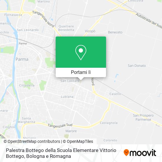 Mappa Palestra Bottego della Scuola Elementare Vittorio Bottego