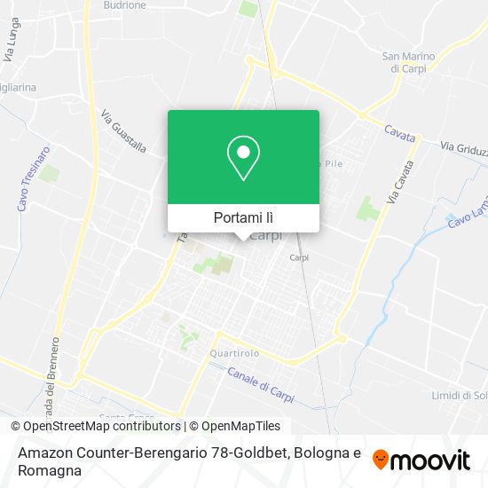 Mappa Amazon Counter-Berengario 78-Goldbet