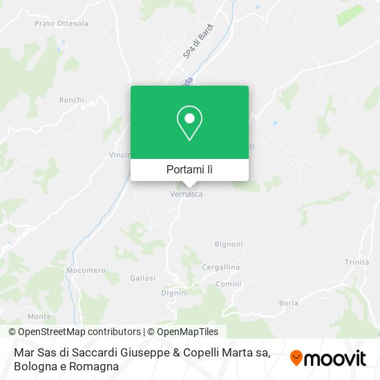 Mappa Mar Sas di Saccardi Giuseppe & Copelli Marta sa