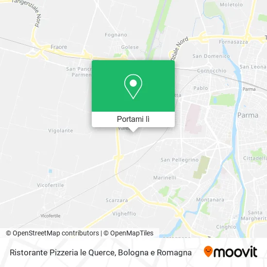 Mappa Ristorante Pizzeria le Querce