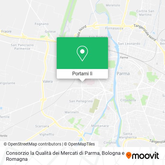 Mappa Consorzio la Qualità dei Mercati di Parma