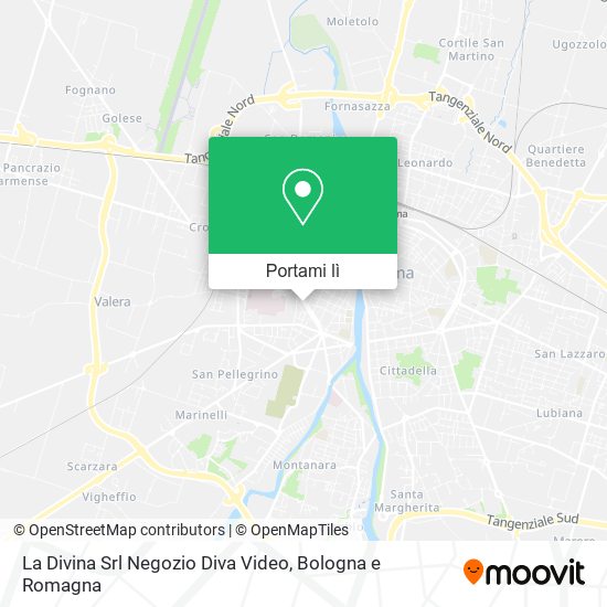 Mappa La Divina Srl Negozio Diva Video