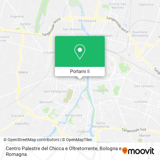 Mappa Centro Palestre del Chicca e Oltretorrente