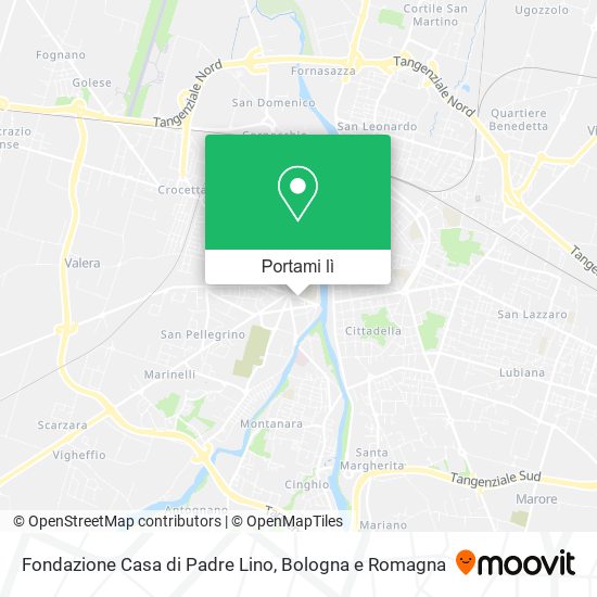 Mappa Fondazione Casa di Padre Lino