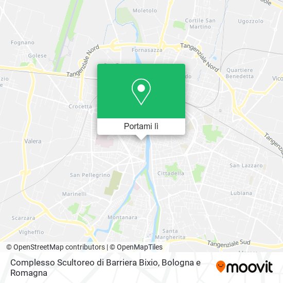 Mappa Complesso Scultoreo di Barriera Bixio