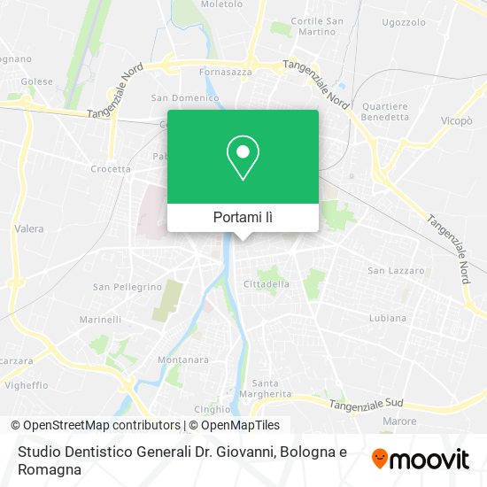 Mappa Studio Dentistico Generali Dr. Giovanni