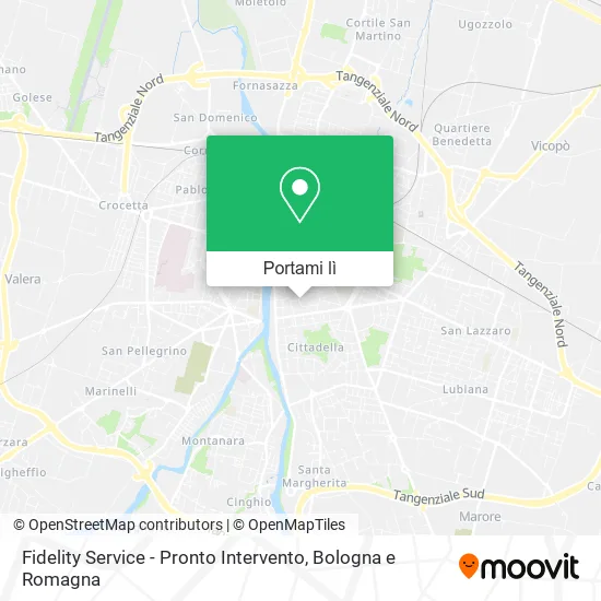 Mappa Fidelity Service - Pronto Intervento