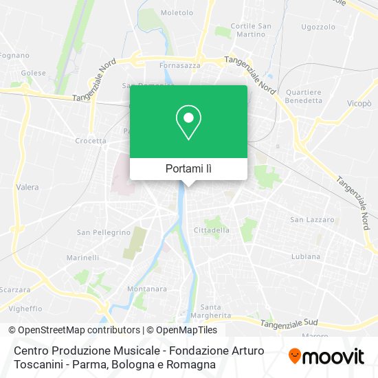 Mappa Centro Produzione Musicale - Fondazione Arturo Toscanini - Parma