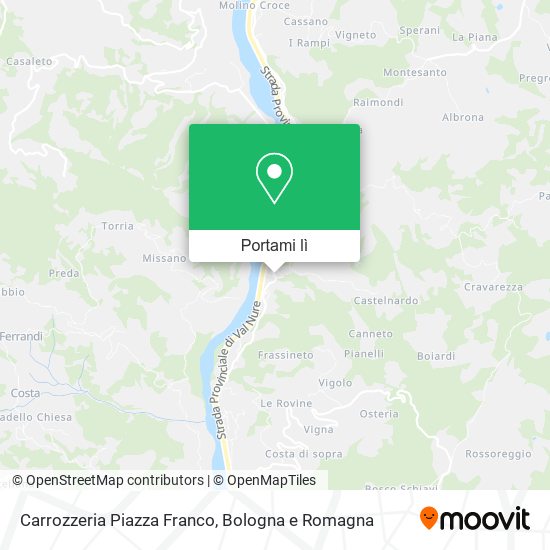 Mappa Carrozzeria Piazza Franco