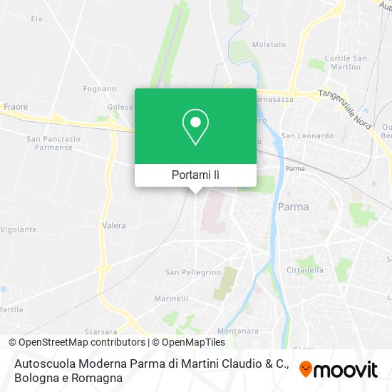 Mappa Autoscuola Moderna Parma di Martini Claudio & C.