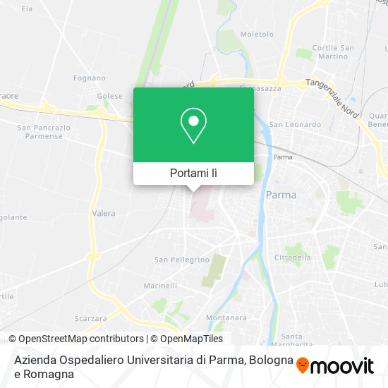 Mappa Azienda Ospedaliero Universitaria di Parma