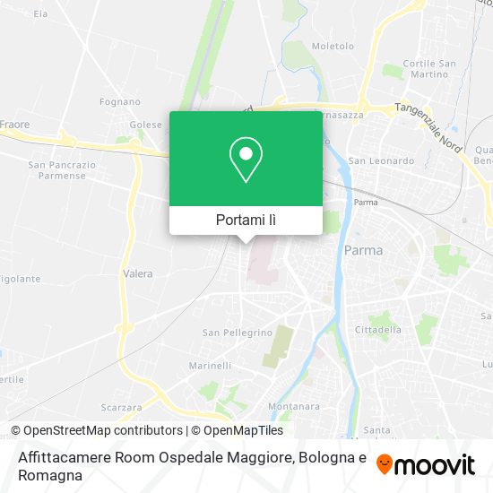 Mappa Affittacamere Room Ospedale Maggiore