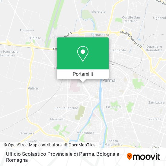 Mappa Ufficio Scolastico Provinciale di Parma