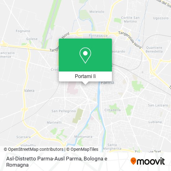Mappa Asl-Distretto Parma-Ausl Parma