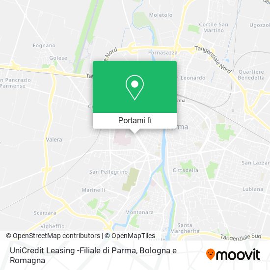 Mappa UniCredit Leasing -Filiale di Parma