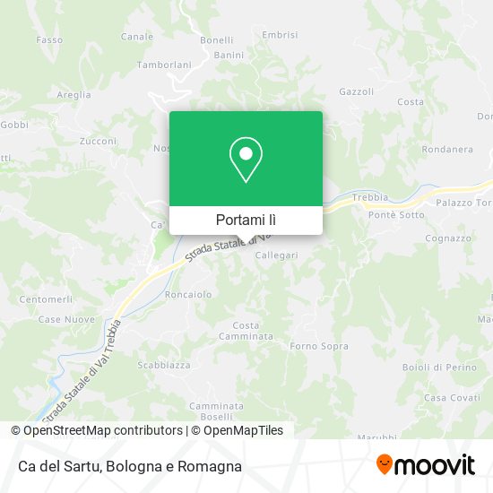 Mappa Ca del Sartu