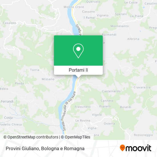 Mappa Provini Giuliano