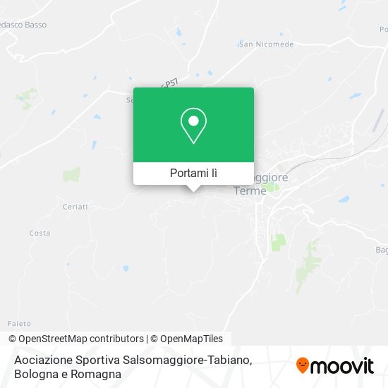 Mappa Aociazione Sportiva Salsomaggiore-Tabiano