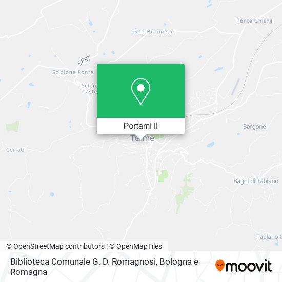 Mappa Biblioteca Comunale G. D. Romagnosi