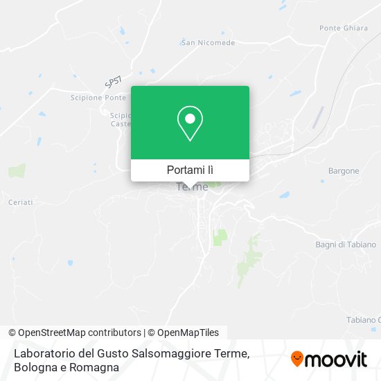 Mappa Laboratorio del Gusto Salsomaggiore Terme