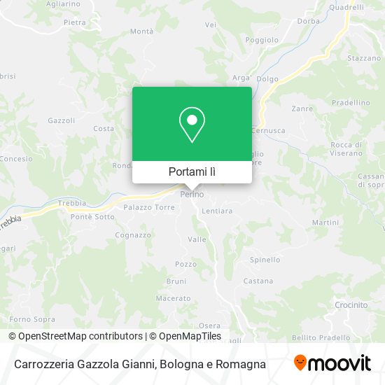 Mappa Carrozzeria Gazzola Gianni