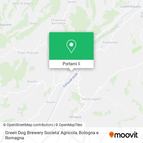 Mappa Green Dog Brewery Societa' Agricola