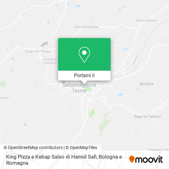Mappa King Pizza e Kebap Salso di Hamid Safi