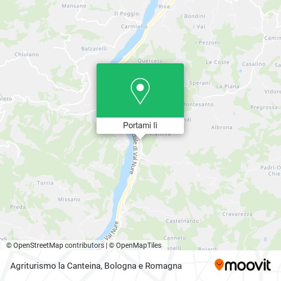 Mappa Agriturismo la Canteina