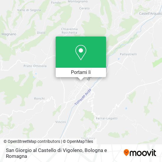 Mappa San Giorgio al Castello di Vigoleno