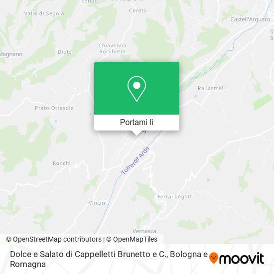 Mappa Dolce e Salato di Cappelletti Brunetto e C.