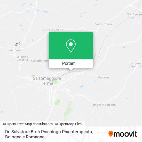 Mappa Dr. Salvatore Briffi Psicologo Psicoterapeuta
